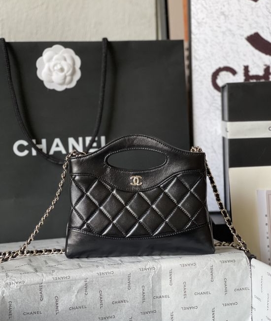 Chanel Mini 31 Bag Leather Crossbody Shoulder Bag AS8029