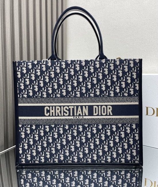 Christian Dior CD Book Tote Embroidered Shopping Bag