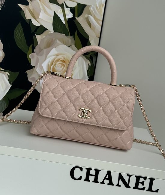 Chanel Coco Handle Lambskin Lizard-Print Shoulder Bag 92990