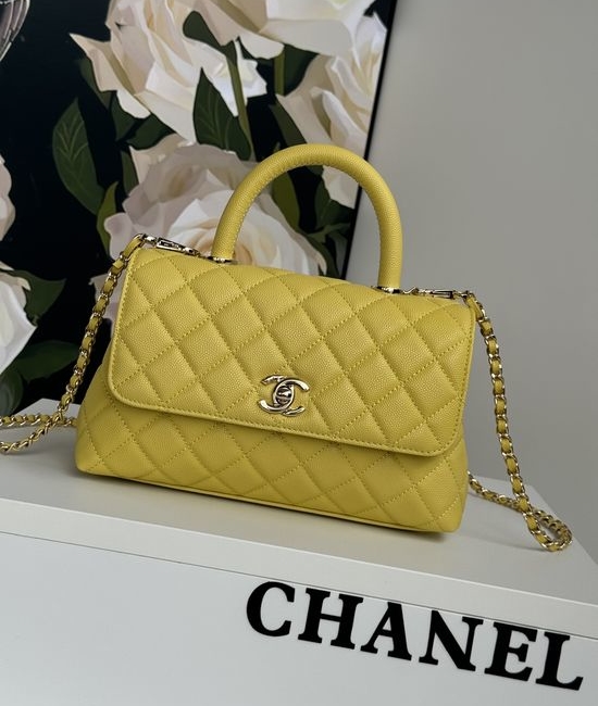 Chanel Coco Handle Lambskin Lizard-Print Shoulder Bag 92990