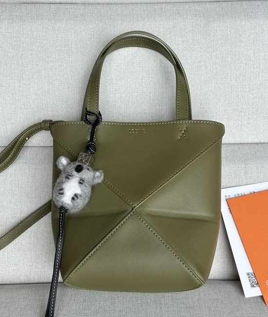 Loewe Puzzle Fold Mini Leather Tote 1763