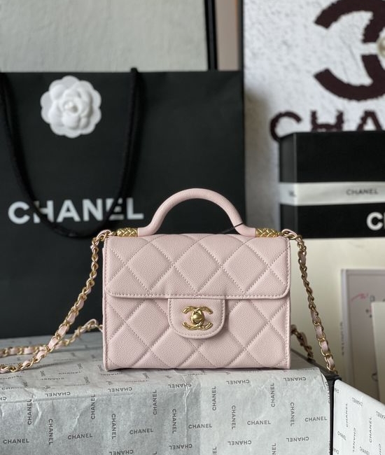 Chanel Caviar Leather Quilted Flap Bag AS4956