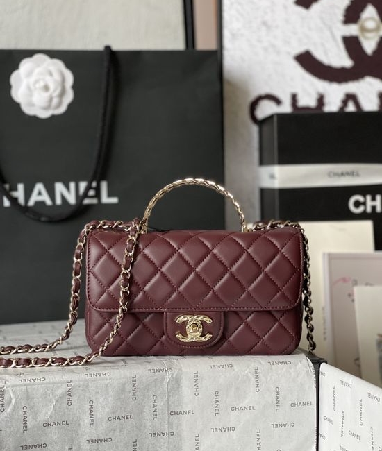 Chanel CF Mini Leather Handle Bag AS4924