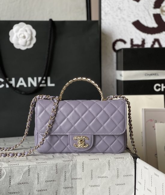 Chanel CF Mini Leather Handle Bag AS4924