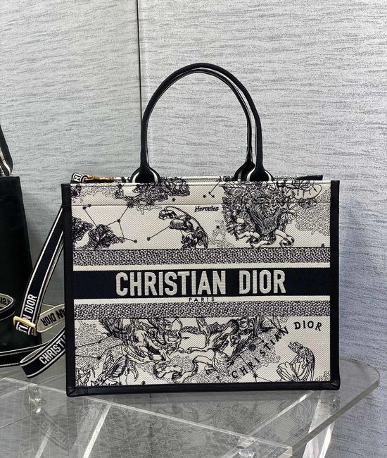 Christian Dior CD Tote Bag with Tiger Embroidery 8005