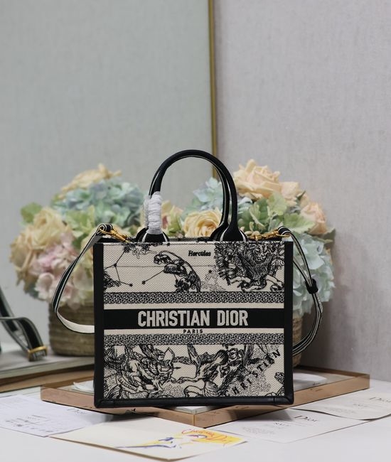 Christian Dior CD Mini Book Tote Embroidered Bag 1265