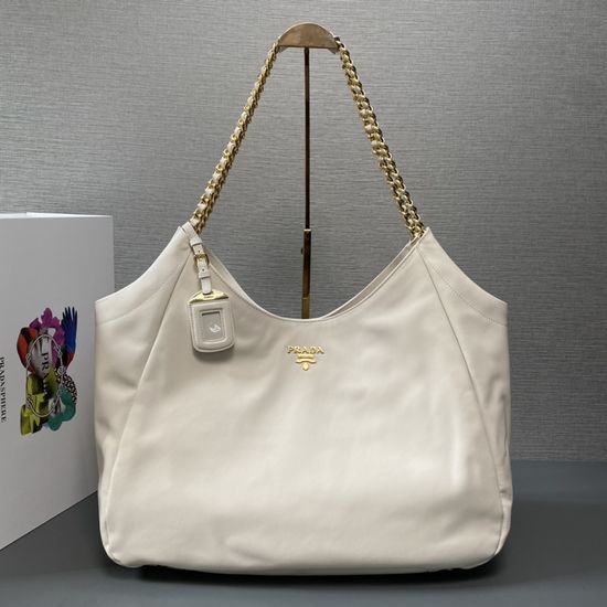 Prada Tote Bag Gold Hardware Genuine Leather 1BA638 13047