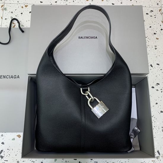 Balenciaga Locker Hobo Bag With Lock 771636