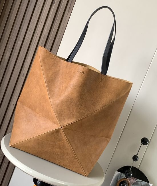 Loewe Puzzle Fold Extra Large Suede Tote 9033