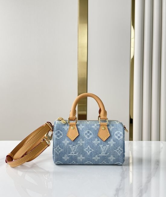 Louis Vuitton LV NANO SPEEDY Denim Mini Pillow Bag M11212