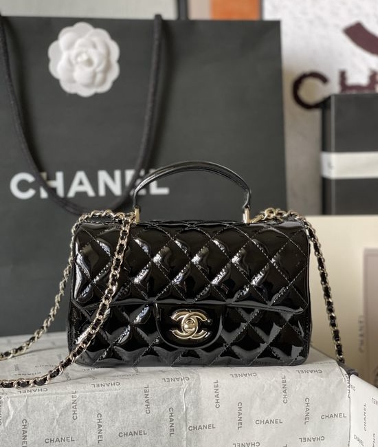 Chanel CF Handbag Classic Patent Leather AS2431