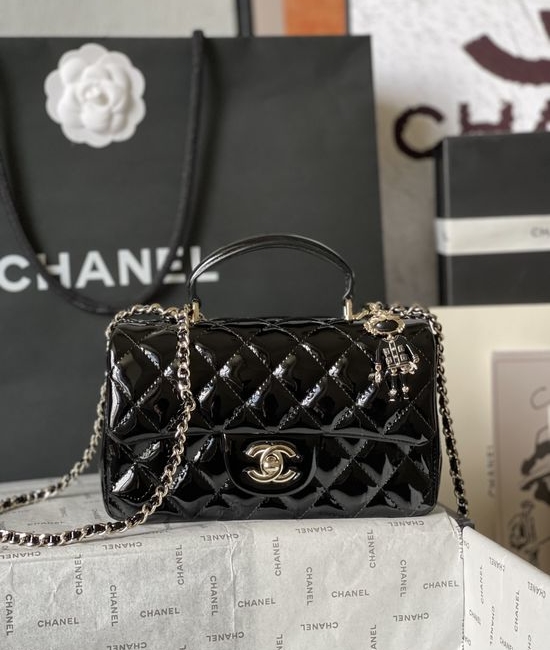 Chanel CF Handbag Patent Leather Series AS2431