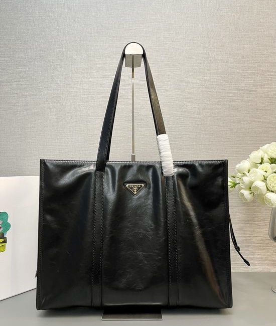 Prada Oil Wax Leather Tote Bag Large Capacity 1BG460