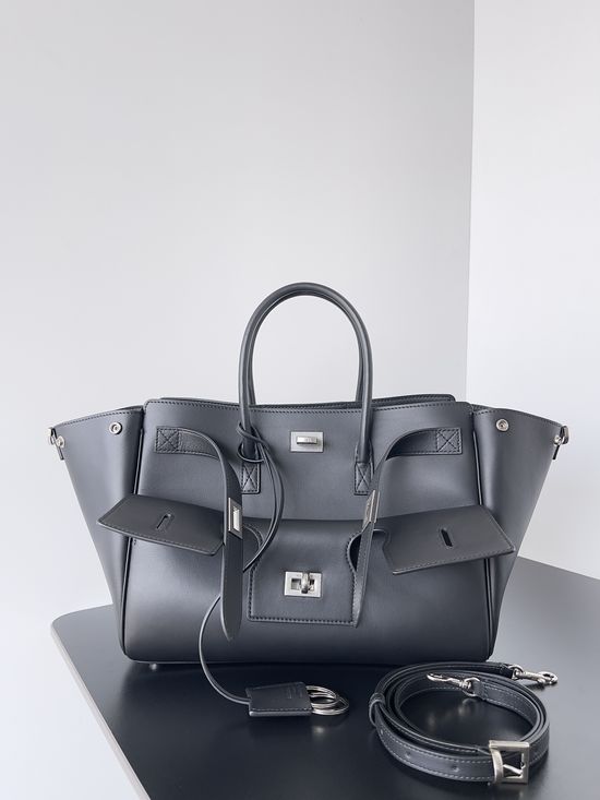 Balenciaga Bel-Air Smooth Leather Shoulder Bag 812545