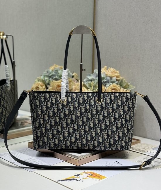 Christian Dior CD Toujours Small Handbag in Blue Print 7776