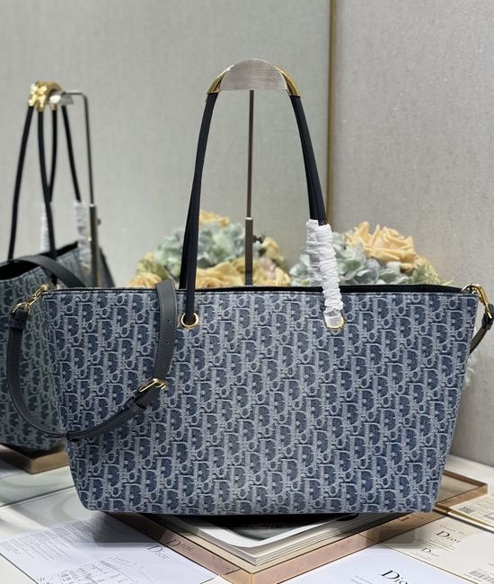 Christian Dior CD Toujours Denim Large Tote Bag 1166