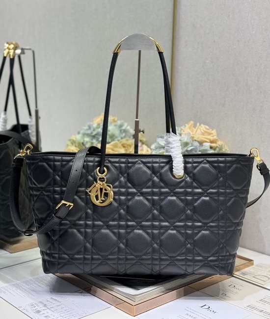 Christian Dior CD Toujours Large Tote Bag Black 1166