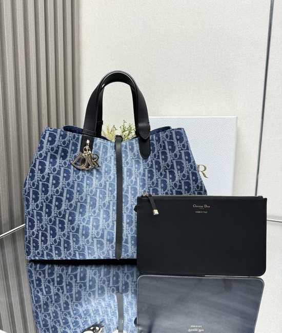 Christian Dior CD Toujours Denim Handbag 2820