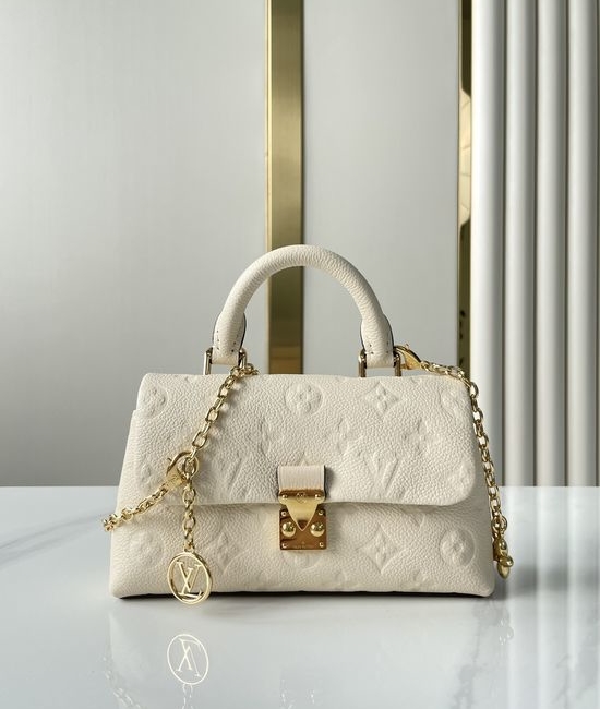 Louis Vuitton LV NANO MADELEINE Leather Chain Crossbody Bag M12145