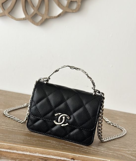 Chanel Enamel Handle Crossbody Bag 66016