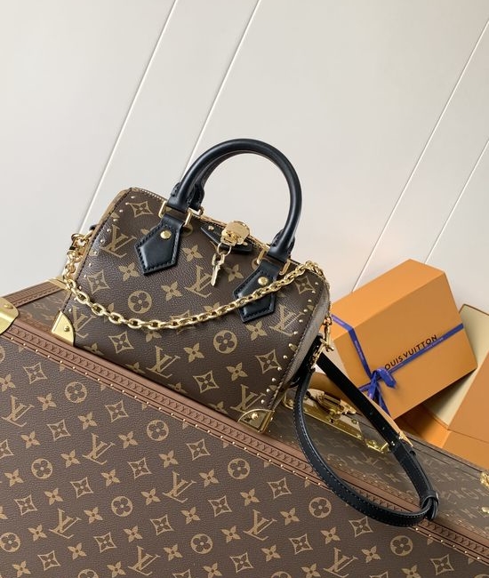 Louis Vuitton LV Speedy Trunk Classic Detachable Strap Handbag M13146