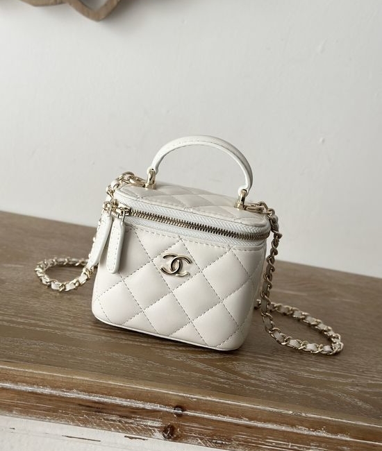 Chanel Small Chain Makeup Bag with Handle 66020