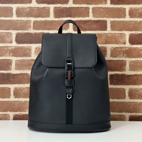 Gucci Handbag Black Leather Bag 816750