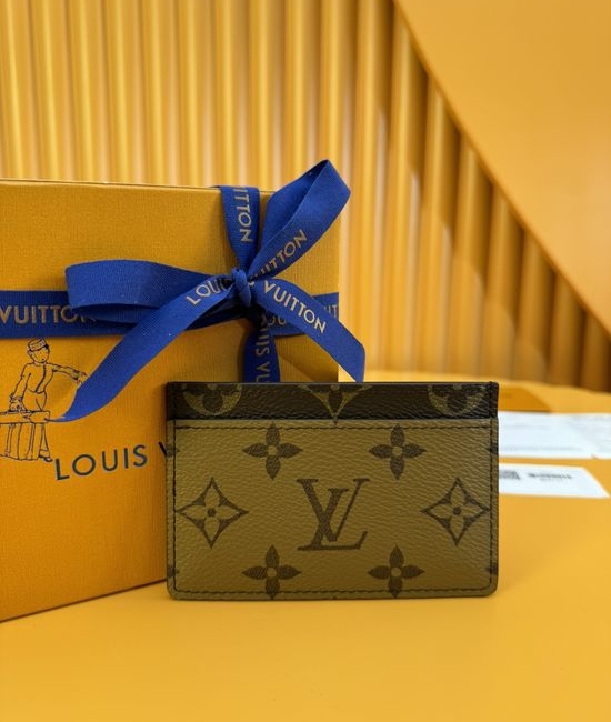 Louis Vuitton LV Coated Canvas Card Holder M69161