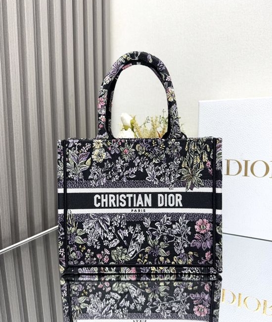 Christian Dior CD Unicorn Embroidery Small Shopping Tote Bag
