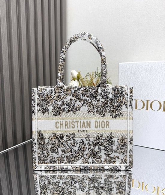 Christian Dior CD Unicorn Gold Embroidered Shopping Bag