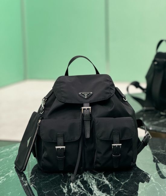 Prada Nylon Backpack With Detachable Pouch 1BZ811