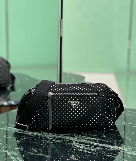 Prada Rivet Messenger Bag 1BC236