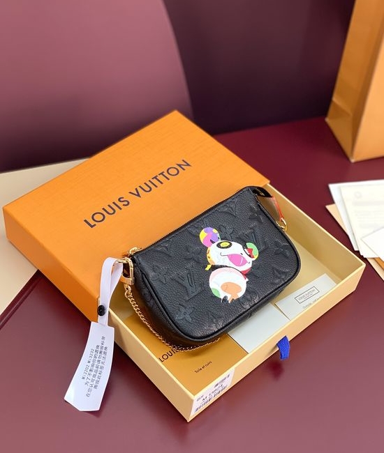 Louis Vuitton LV Mini Pochette Accessoires Monogram Denim Clutch M13824