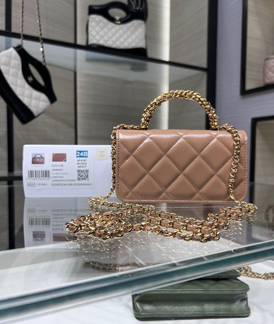 Chanel Leather Twist Handle Chain Bag AP4167Y