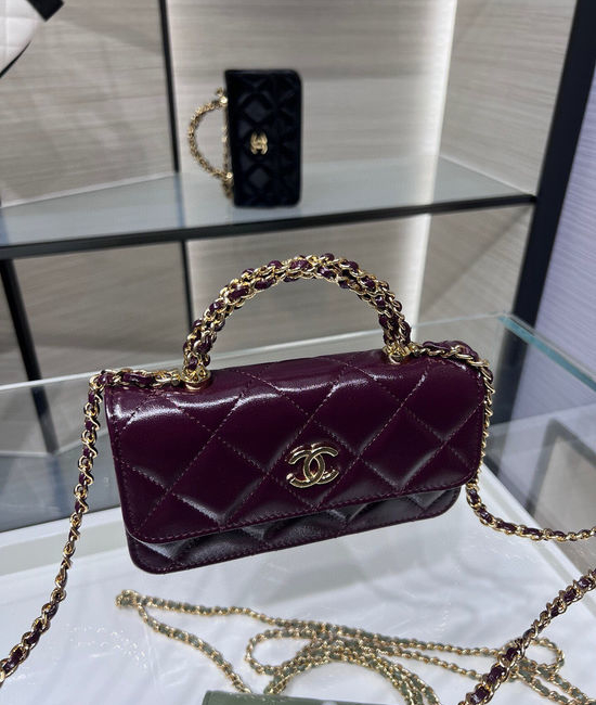 Chanel Leather Twist Handle Chain Bag AP4167Y