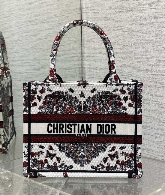 Christian Dior CD Tote Heart Embroidery Bag 8002
