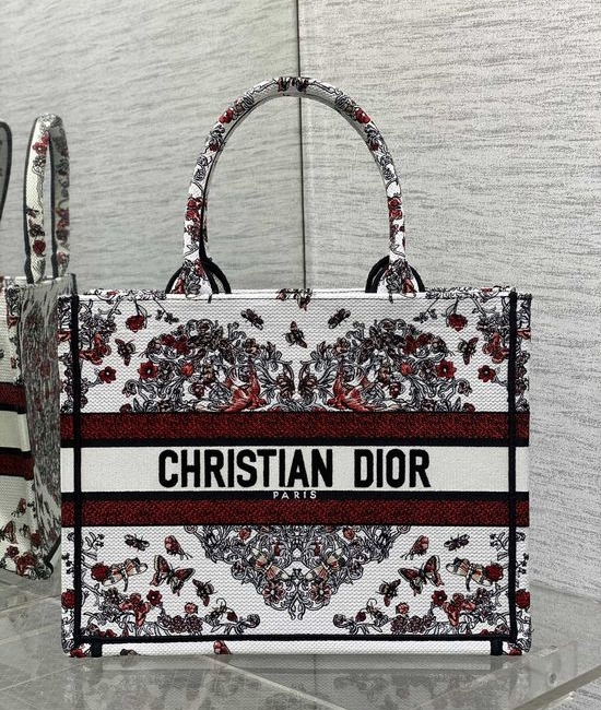 Christian Dior CD Tote Bag Heart Embroidery 8001