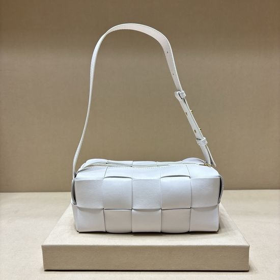 Bottega Veneta BV Brick Cassette Woven Lambskin Shoulder Bag 9305