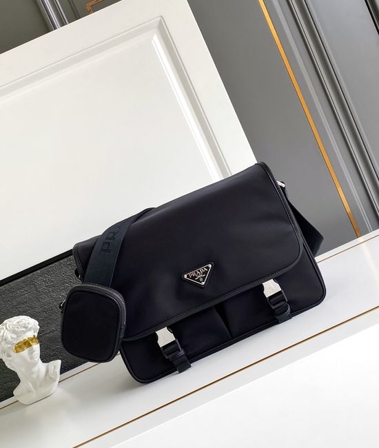 Prada Nylon Flap Messenger Bag 2VD768