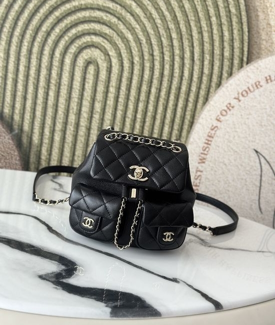 Chanel Grained Calfskin Backpack Timeless Design 16541