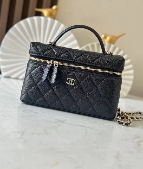 Chanel LP Box Bag with Light Gold Clasp, No.66035