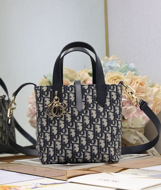 Christian Dior CD Toujours Vertical Jacquard Handbag 2836