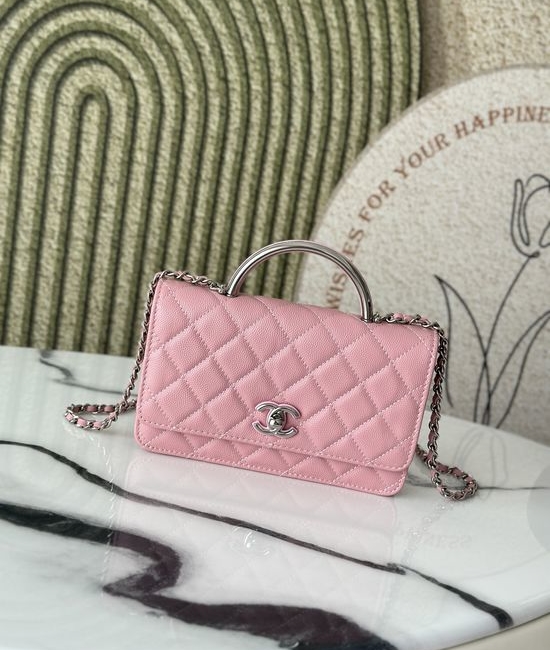 Chanel WOC Enamel Buckle Crossbody Bag 66028