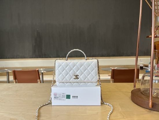 Chanel Woven Handle WOC Bag A96135