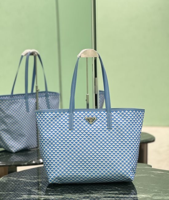 Prada Tessuto Triangulum Printed Nylon Tote 1BD552
