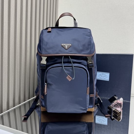 Prada Parachute Backpack with Triangular Logo 2VZ135