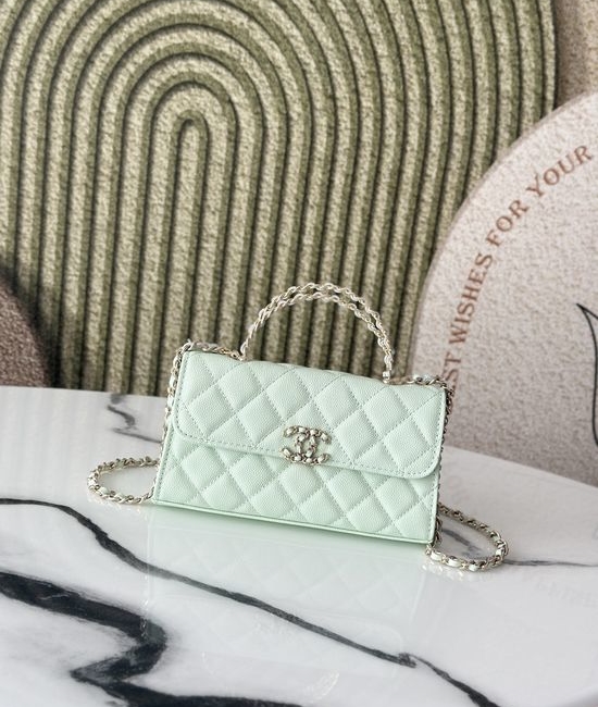 Chanel Kelly Cross Handle Leather Bag 66055