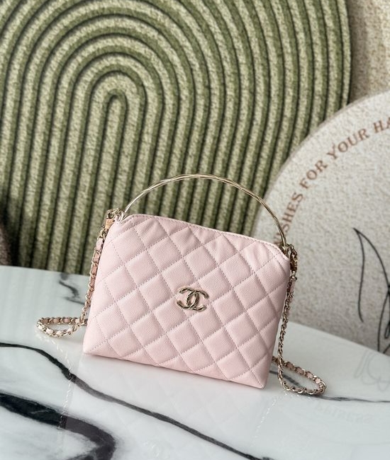 Chanel Quilted Handle Lunch Box Bag 66043