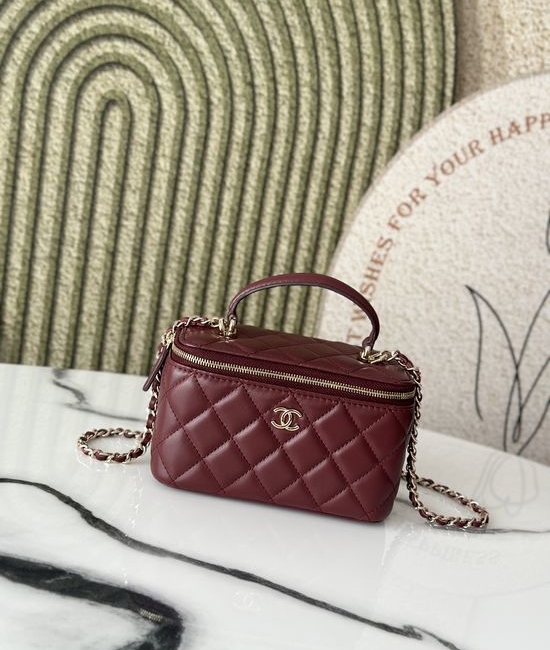 Chanel Chain Cosmetic Bag with Handle 66021
