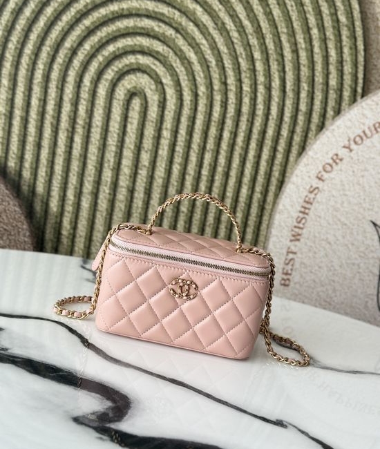 Chanel Diamond Handle Lambskin Crossbody Bag 66054
